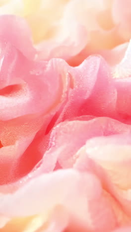 a pink and yellow fabric with a wave pattern. the colors are bright and the fabric appears to be made of a synthetic material. the wave pattern gives the fabric a sense of movement and energy