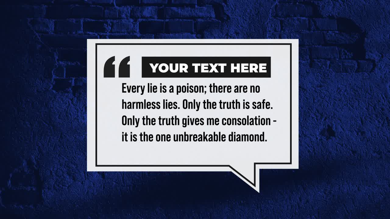 Elegant layout for long quote text