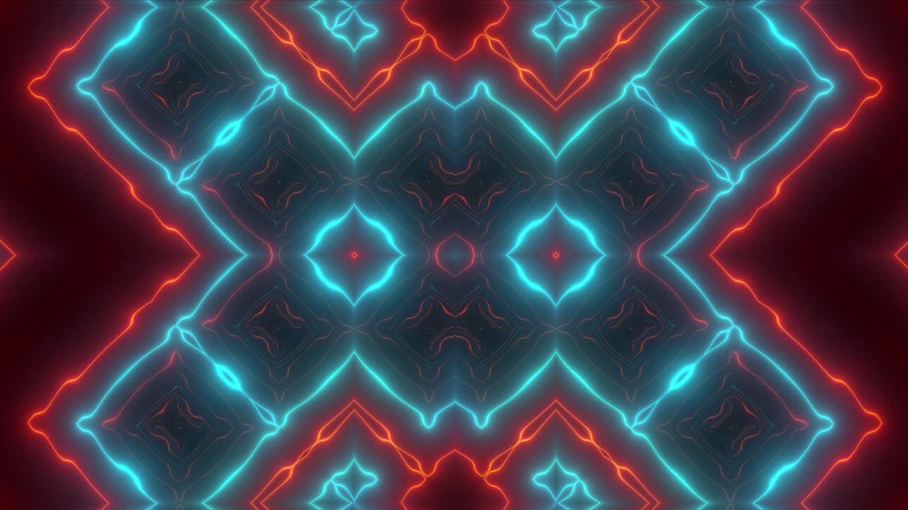 Disegno geometrico al neon