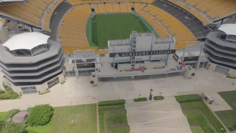 aerial view of acrisure stadium in pittsburgh