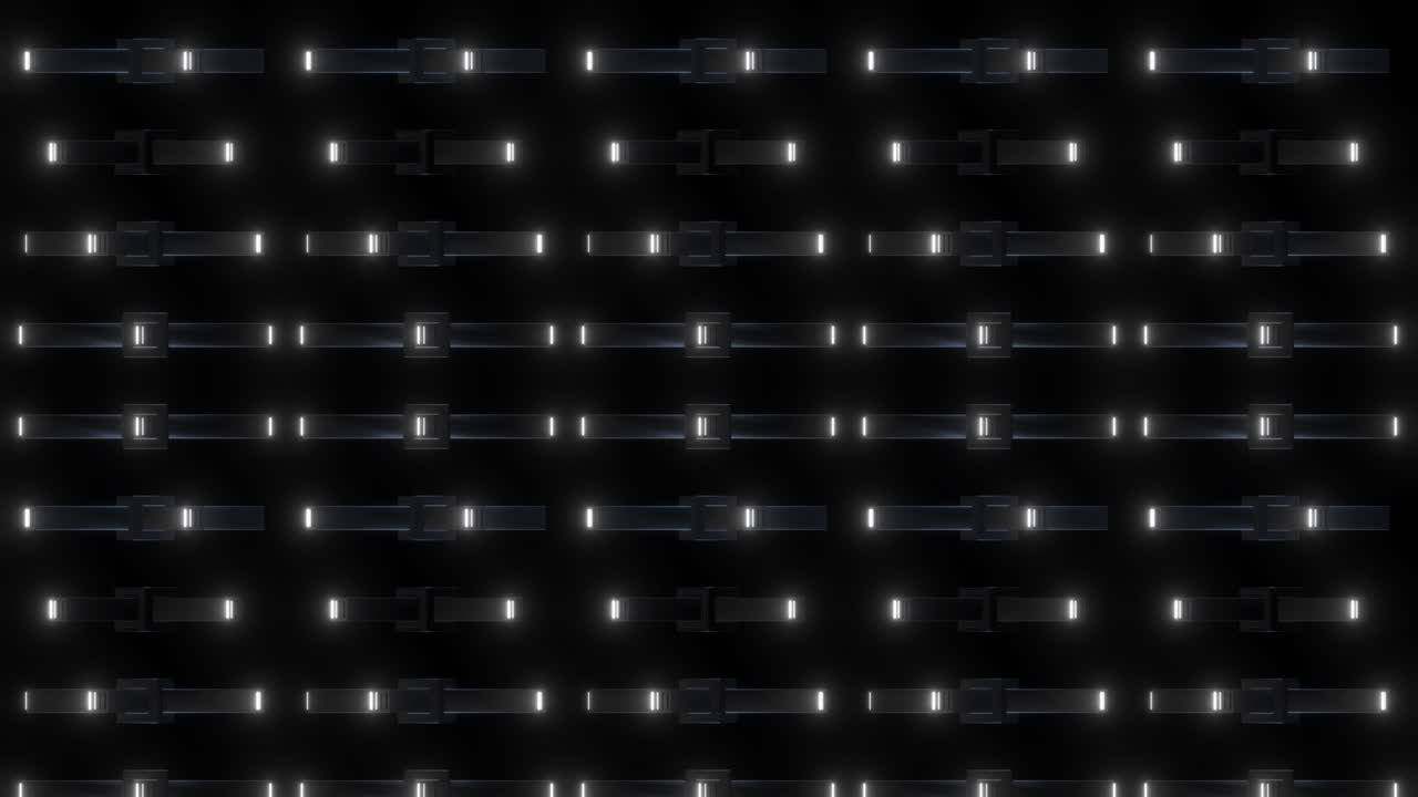 빛나는 선을 가진 추상적인 기하학적 패턴