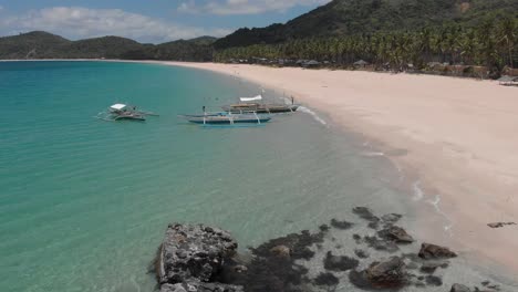 Playa-Nacpan-En-El-Nido,-Isla-De-Palawan