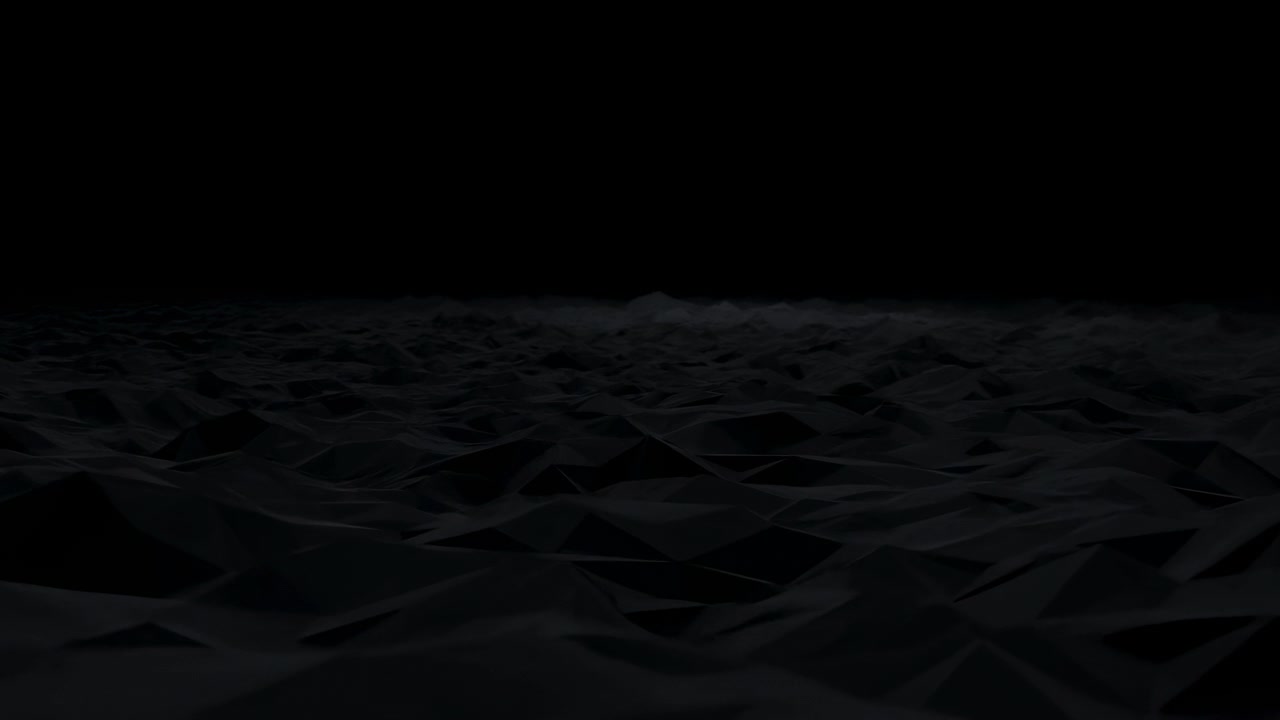 Abstrakte dunkle Low-Poly-Landschaft