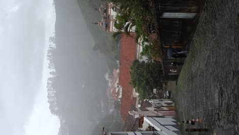 Regenwetter-über-Der-Stadt-Ouro-Preto,-Mg,-Brasilien