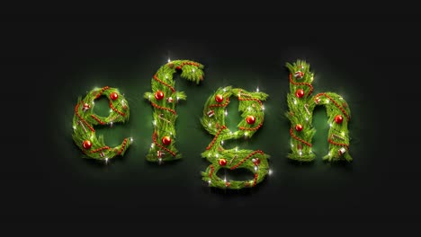 decorative e f g h lowercase xmas font mockup darkness