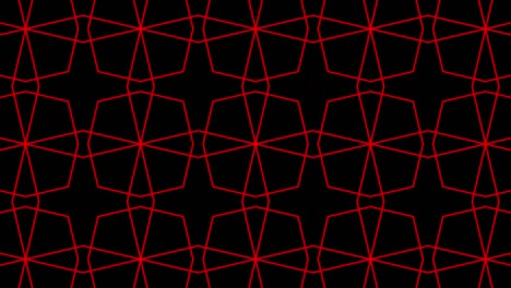 patrón geométrico animación en color de fondo negro