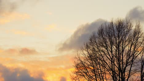 Time-Lapse-Shot-Of-Cloudy-Sky-At-Autumn-Season