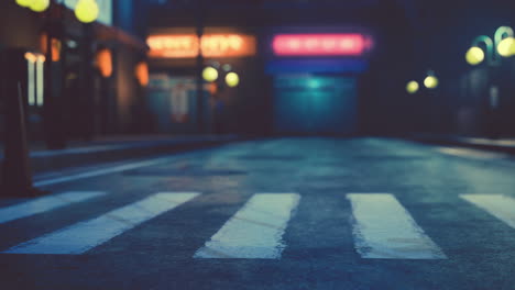 night scene of japan city with neon lights