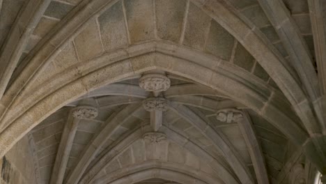 gothic style beautiful architectural roof in monastery of ourense spain