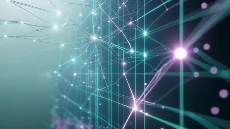 abstract digital network connections and data flow