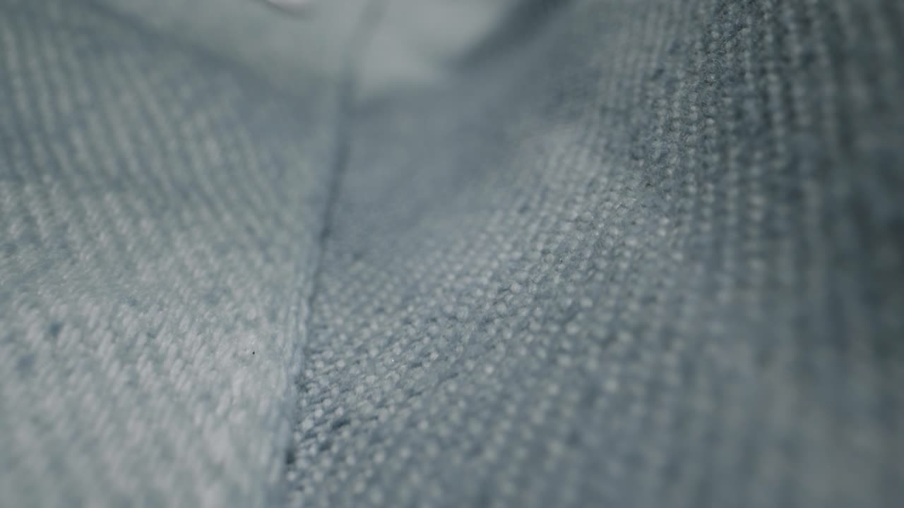 Closeup of Gray Denim Fabric