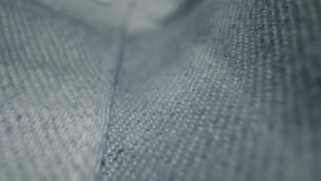 closeup of gray denim fabric