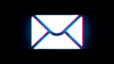 xxxxx Symbol on Glitch Retro Vintage Animation.