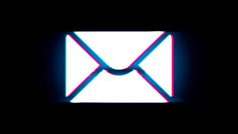 xxxxx symbol on glitch retro vintage animation.