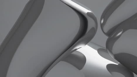 abstract grey metal shapes