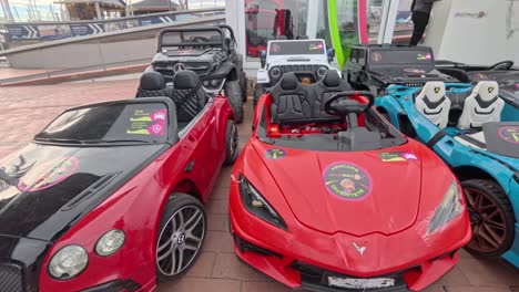 sports cars and jeeps for kids, no people