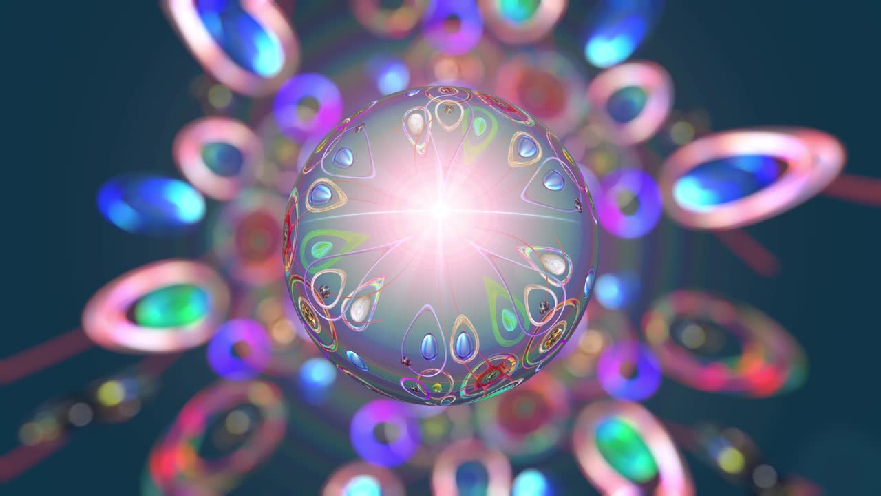 fantasía abstracta fondo futurista con una esfera