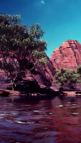 impresionante paisaje de cañón con río