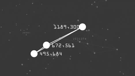 three connected dots by lines