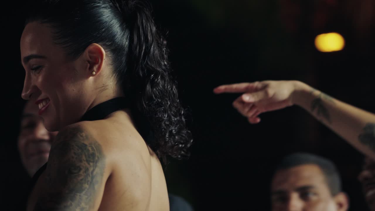 People enjoying a social event or party