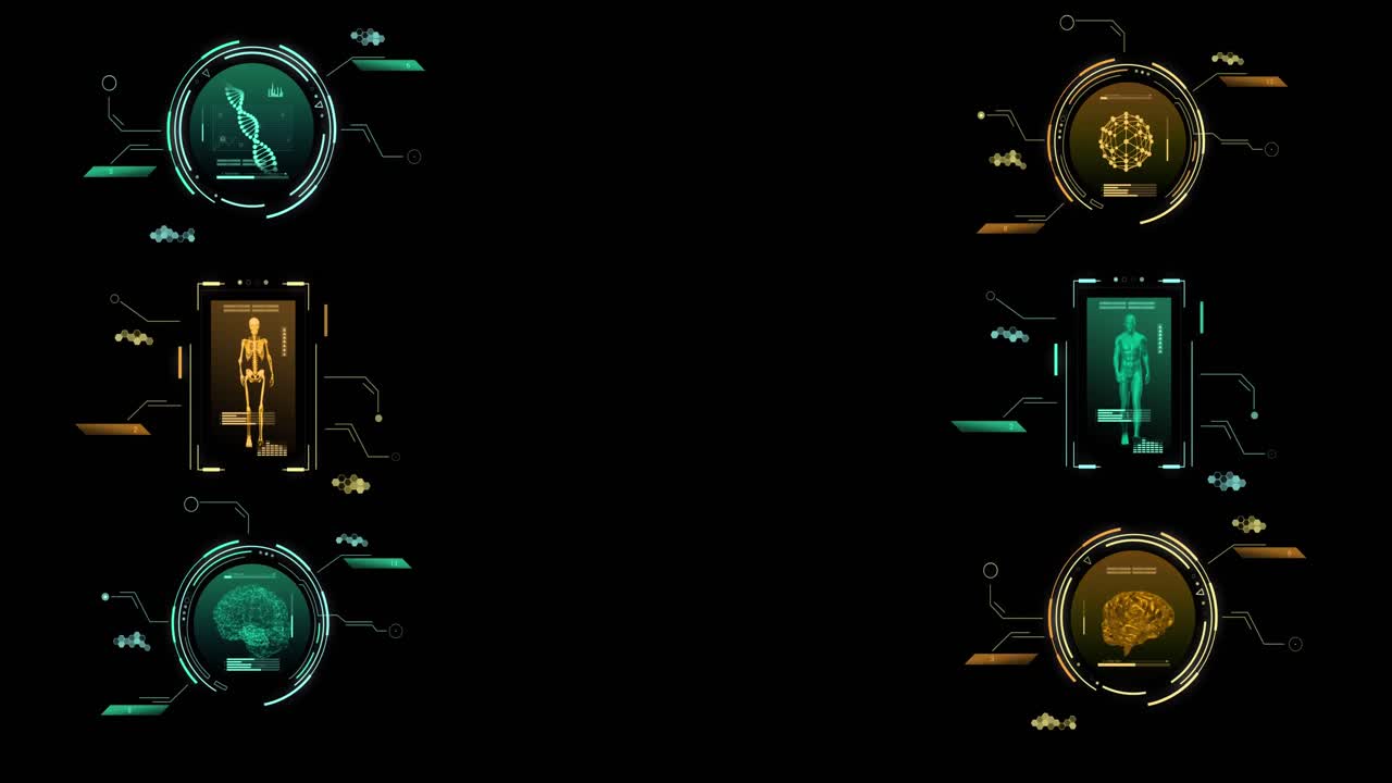 검은 바탕에 대한 스 ⁇ 과 과학 데이터 처리의 애니메이션