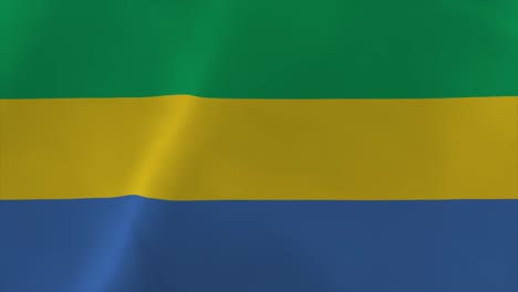 gabon waving flag animation 4k moving wallpaper background