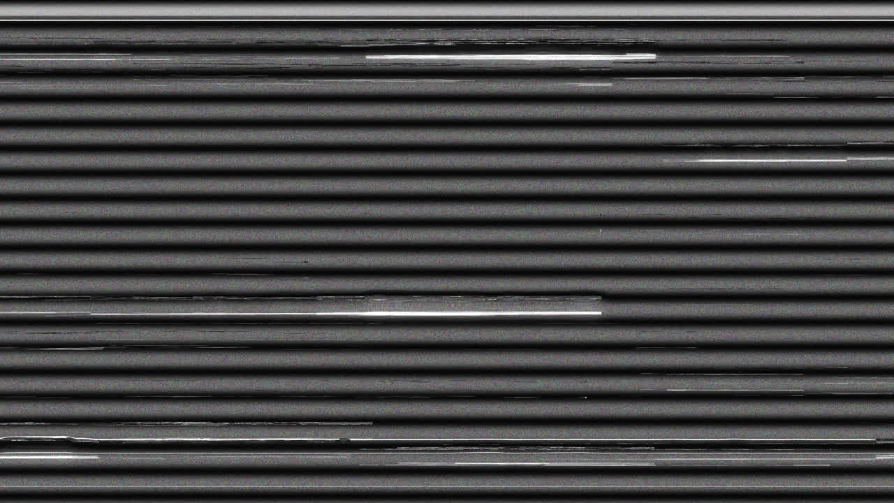 Abstract Digital Glitch and Static Horizontal Lines