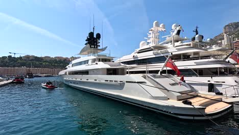 luxury yachts in monaco harbor