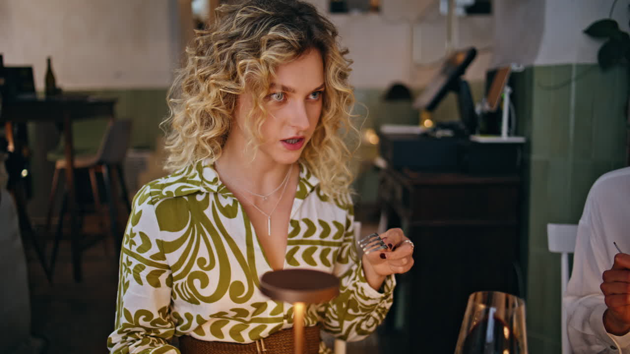 Relaxed women enjoy meeting in cozy restaurant closeup. Group female colleagues