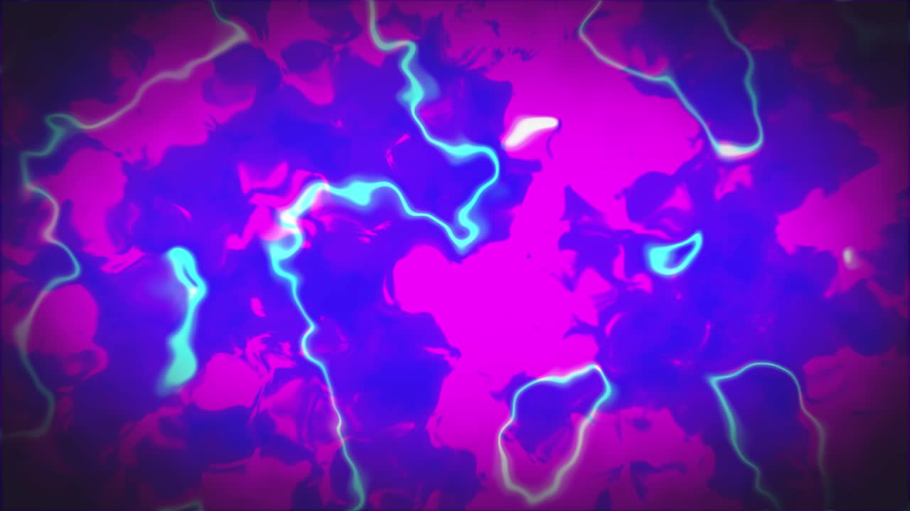 Sfondo Astratto Vibrante con Linee Neon Luminose e Movimento Fluido