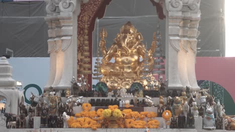 ganesha hindu god statue shrine.