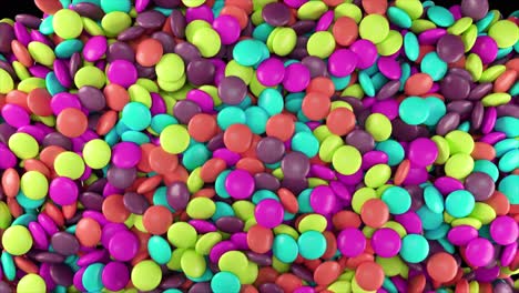 colorful candies falling