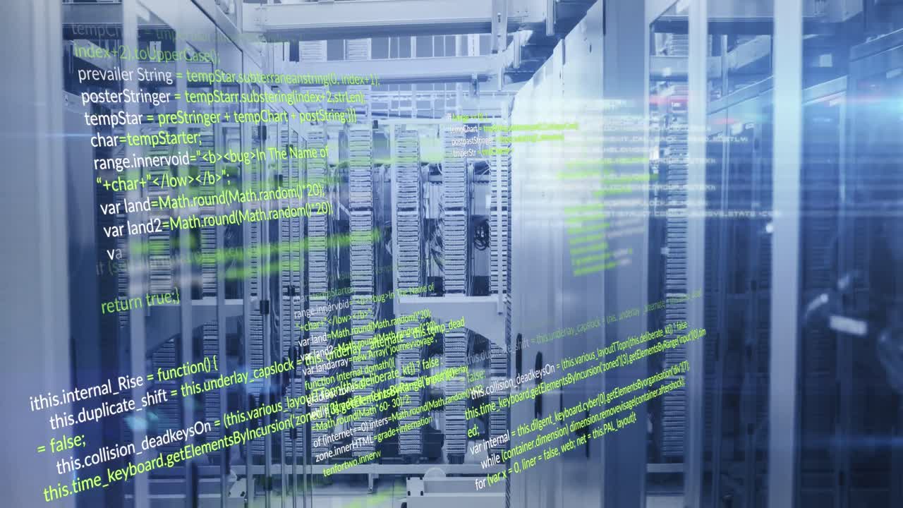 Animation of programming languages moving over data server systems
