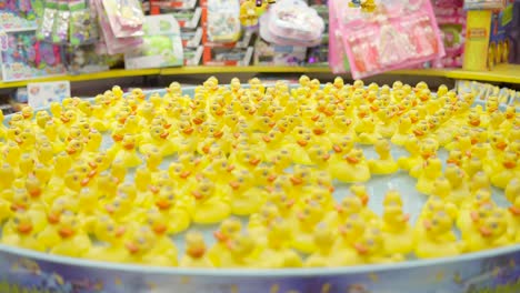 rubber ducks in a toy store