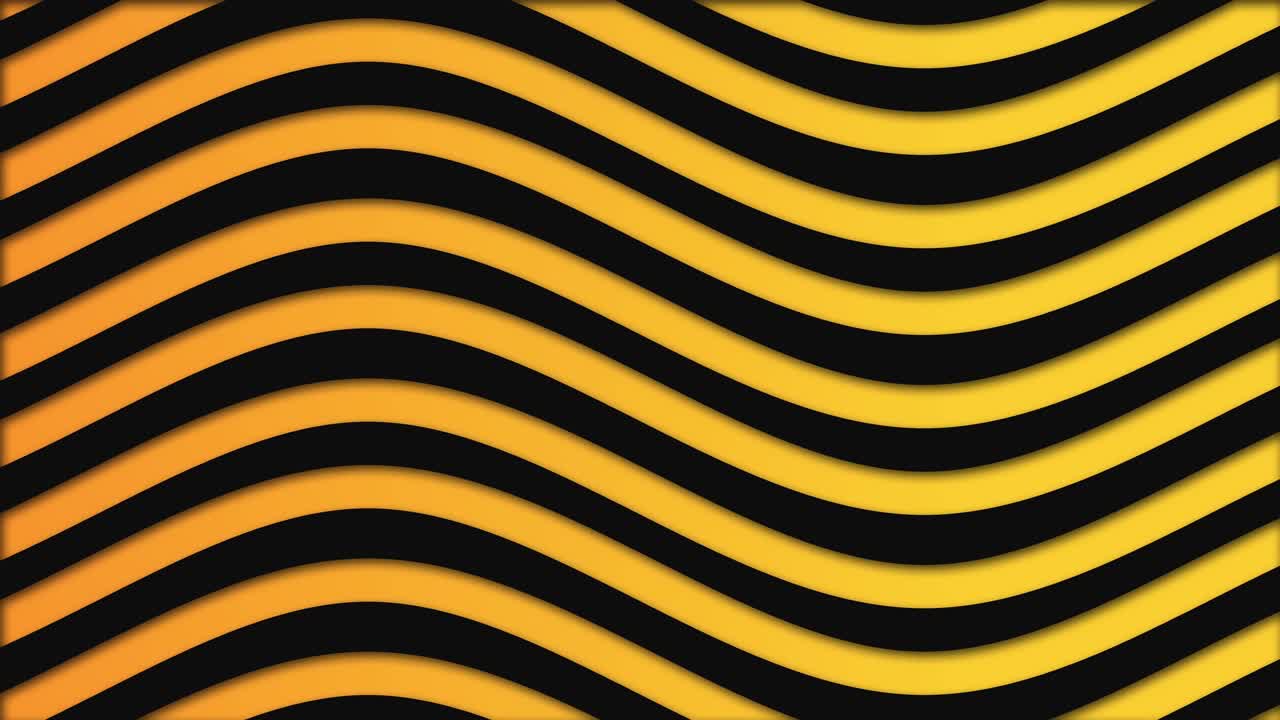 patrón de ondas abstractas amarillas y negras