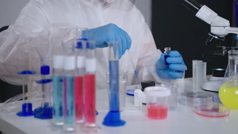 scientist conducting experiments in a laboratory