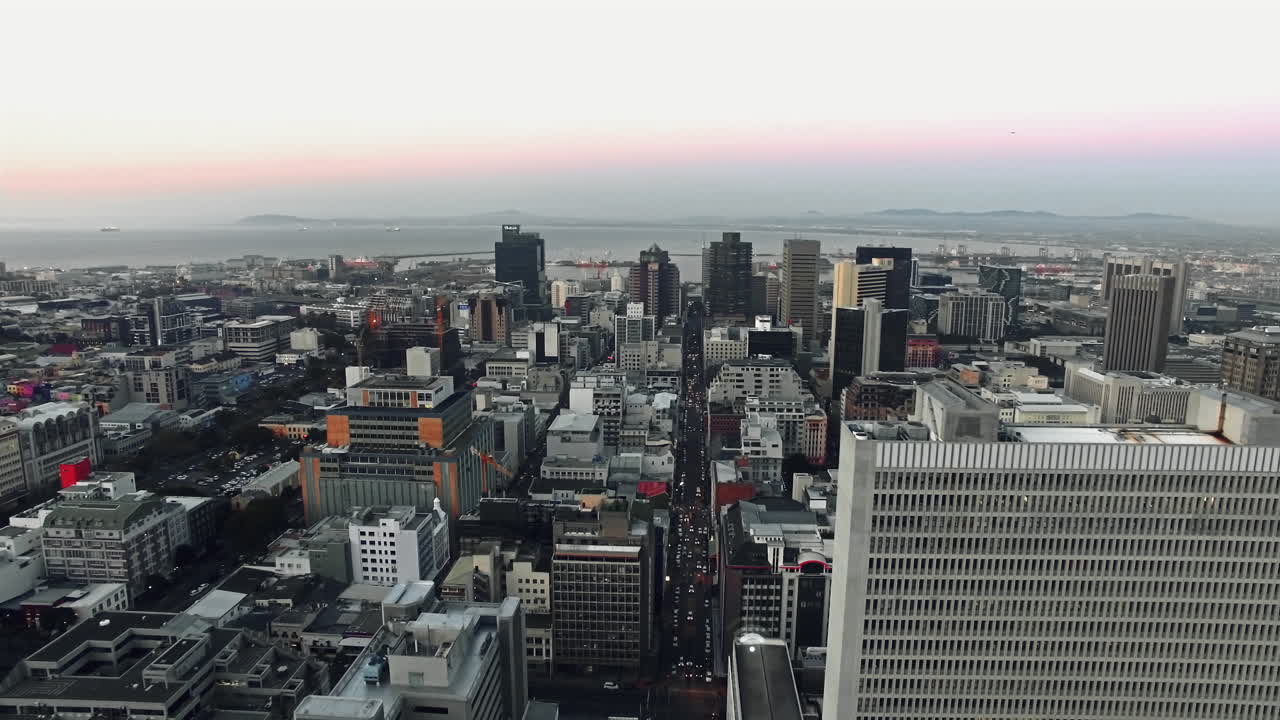 Aerial View of a City with Wifi Overlay