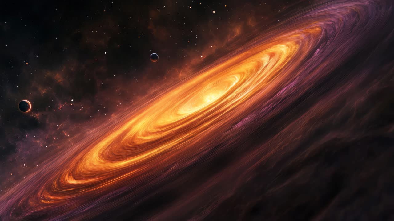 A mesmerizing cosmic scene of a glowing galaxy, captured from a top-down angle, perfect for a sci-fi