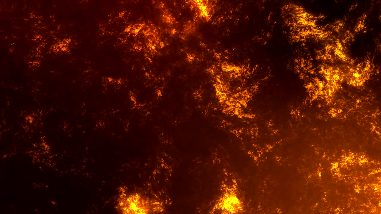Animation Lava Lake Volcano Abstract Background.