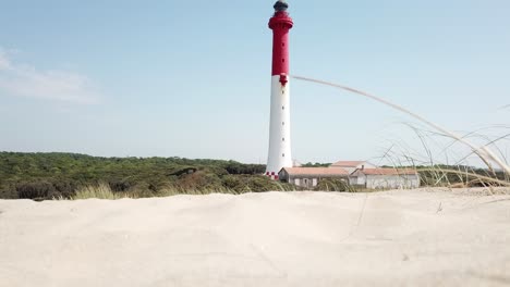 Leuchtturm-Vom-Strand-Aus-Geschossen