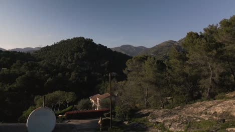 sunny day showcasing a charming villa on the french riviera, with lush greenery and terrace
