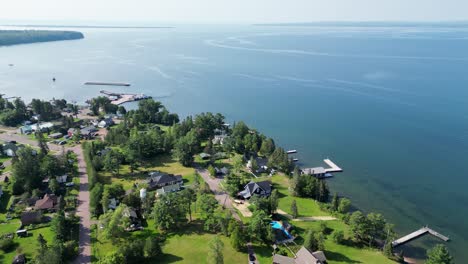 beautiful town of la pointe, madeline island, wisconsin