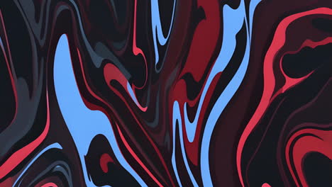 abstract swirling red and blue liquid pattern