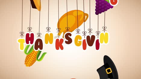 happy thanksgiving celebration with turkey cooking