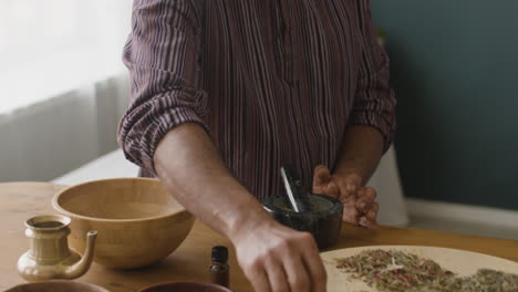 preparing herbal remedies