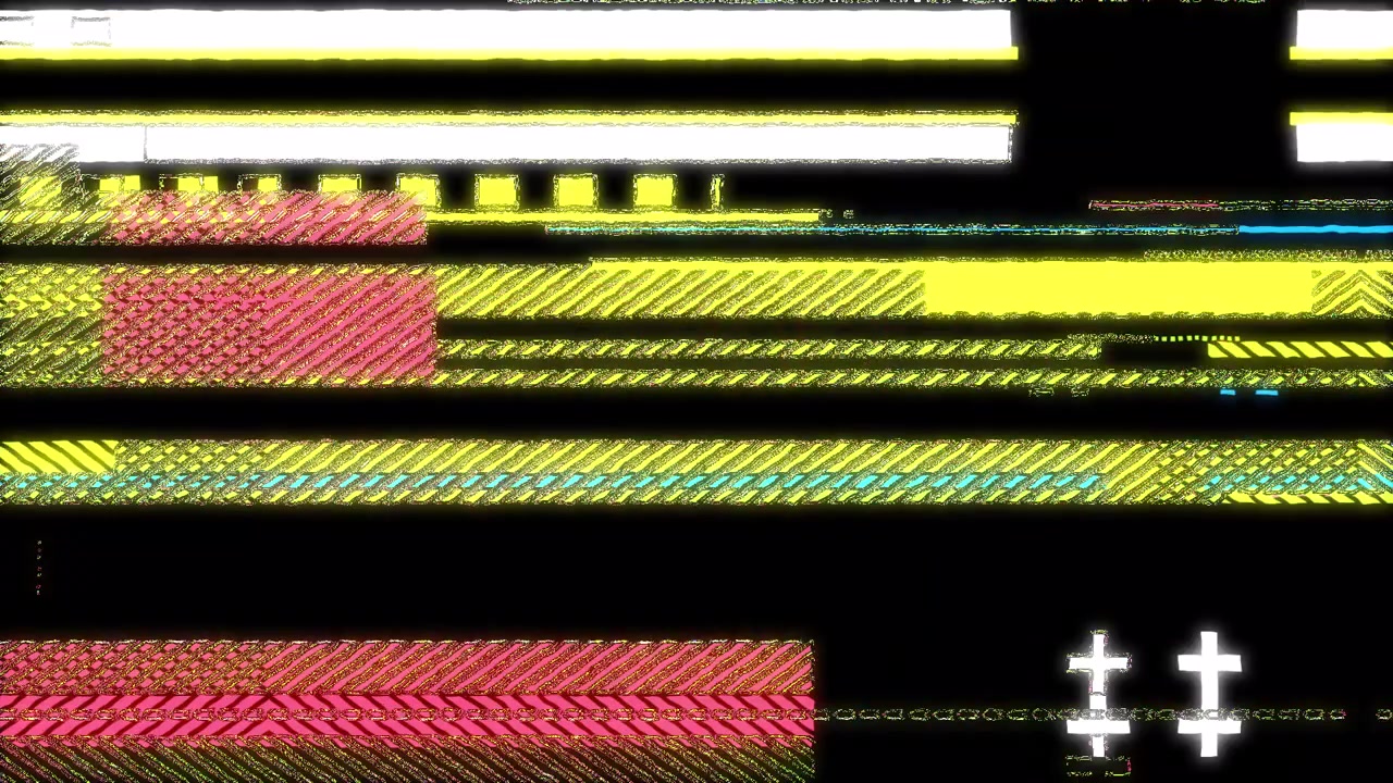 Effetto di Transizione Glitch Digitale Astratto e Corruzione Dati