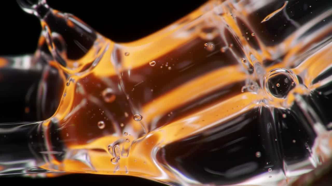 Colorful Liquid Swirl Showcases Captivating Movement and Texture in Mesmerizing Display