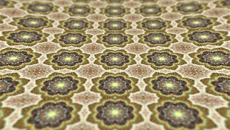 fondo caleidoscópico para yoga, meditación, fitness, clubes, etc. 4k multicolor red floral bucle concepto de gráficos de movimiento. moderno abstracto digital mandala animación fractal sin costuras