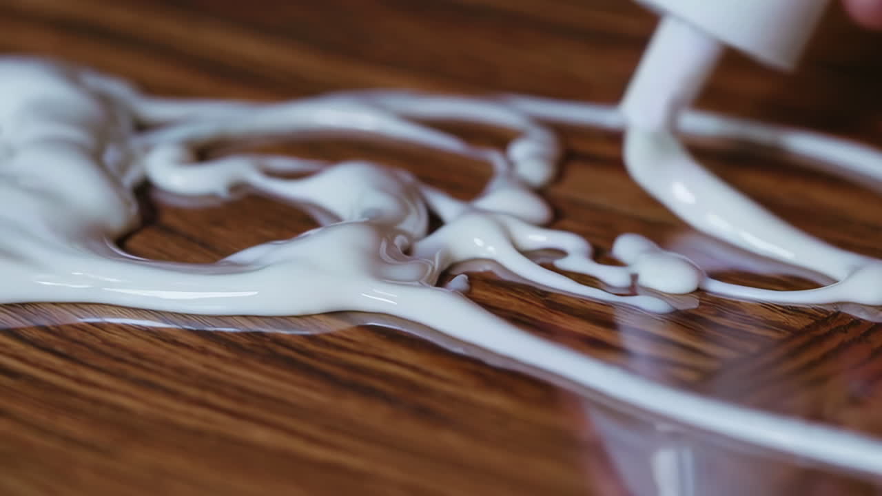 Applying Adhesive to a Wooden Surface