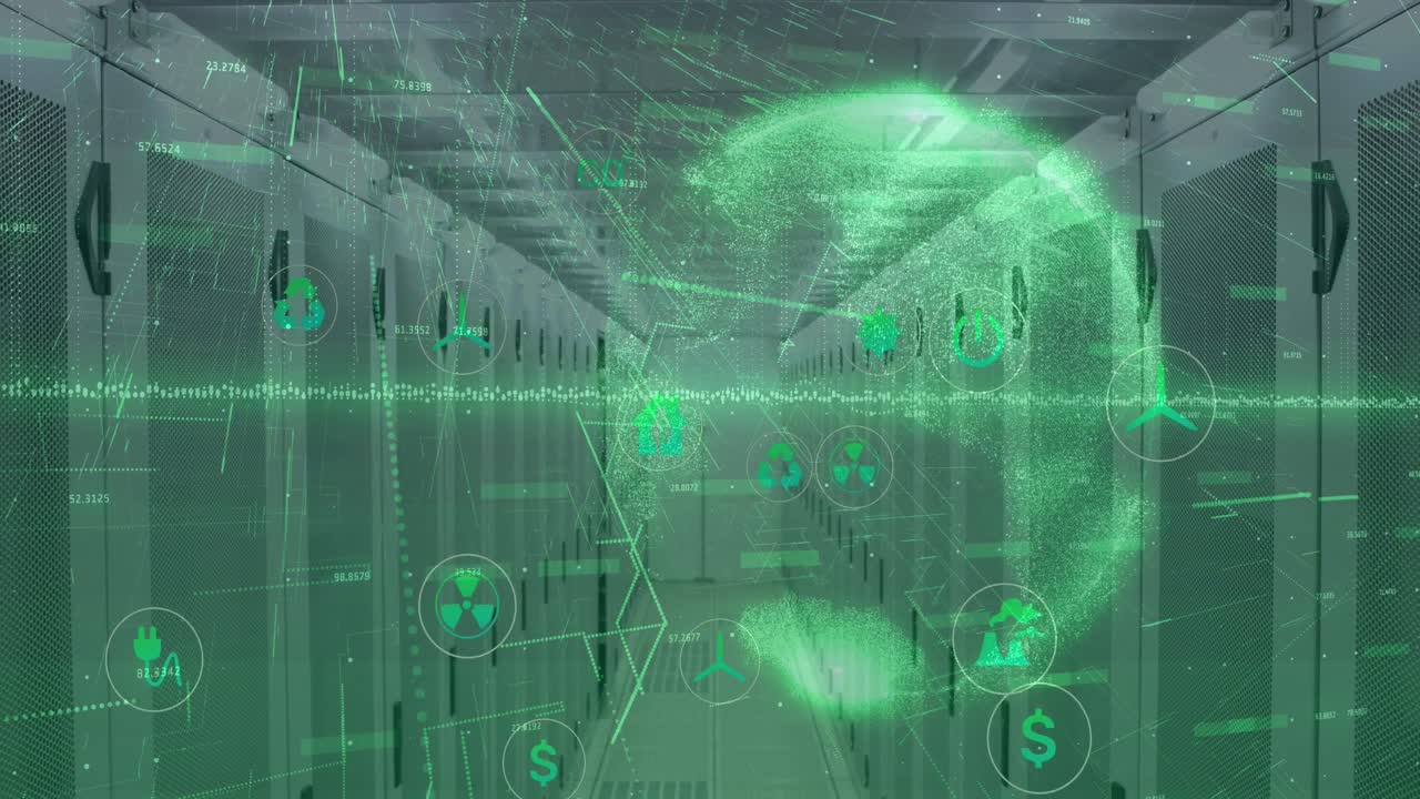 지구의 애니메이션과 서버를 통한 데이터 처리